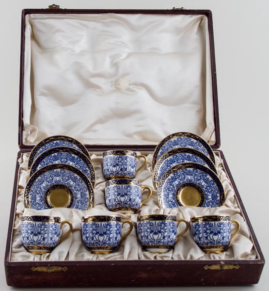 Coffee Cups & Saucers boxed set c1911